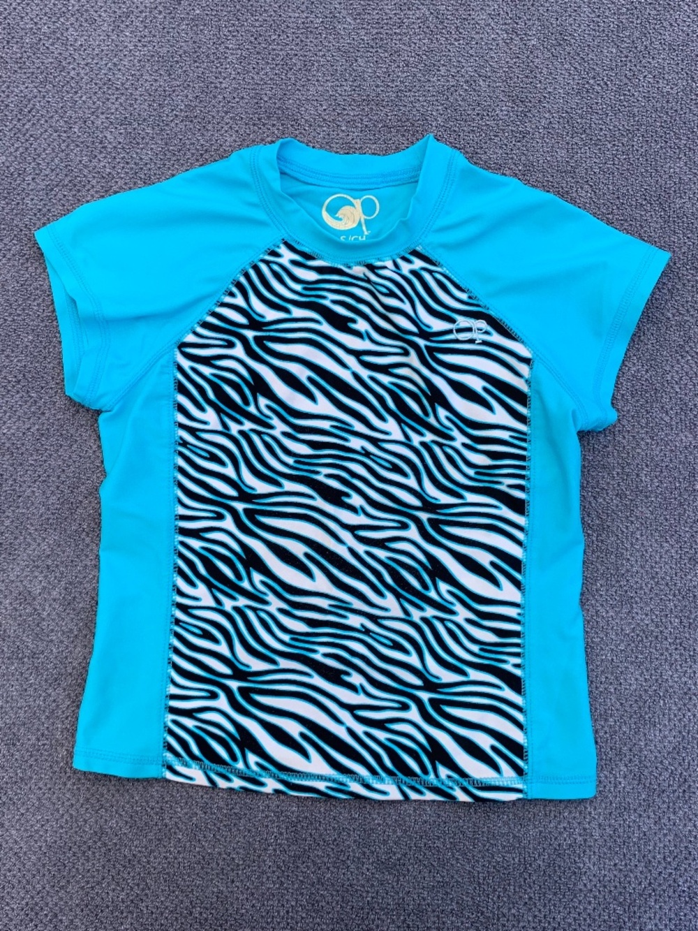Op Rashguard Sun Shirt Zebra Print size 6/6x
